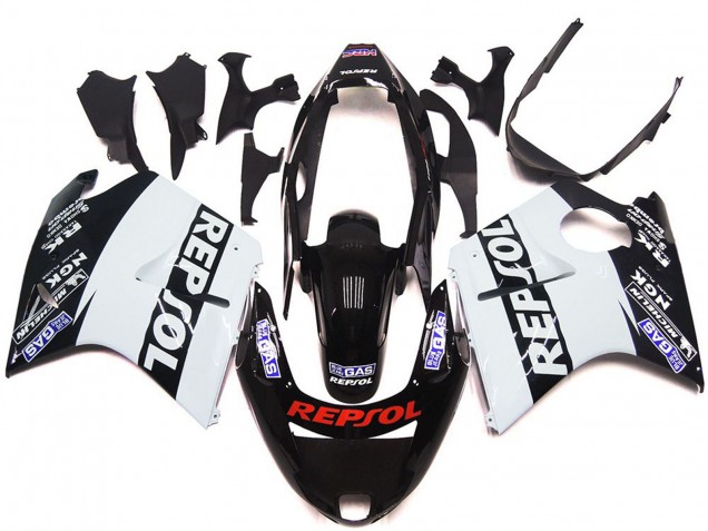 1996-2007 White Repsol Gloss Honda CBR1100XX Motorcycle Fairing UK 1996-2007 White Repsol Gloss Honda CBR1100XX Motorcycle Fairing UK