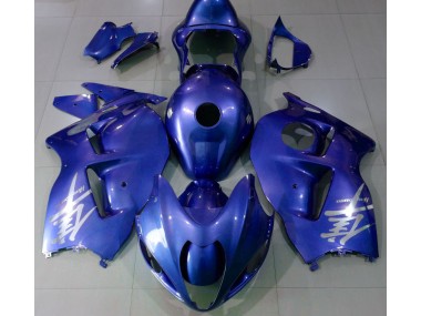 1997-2007 Gloss Blue & Silver Suzuki GSXR 1300 Motorcycle Fairing UK