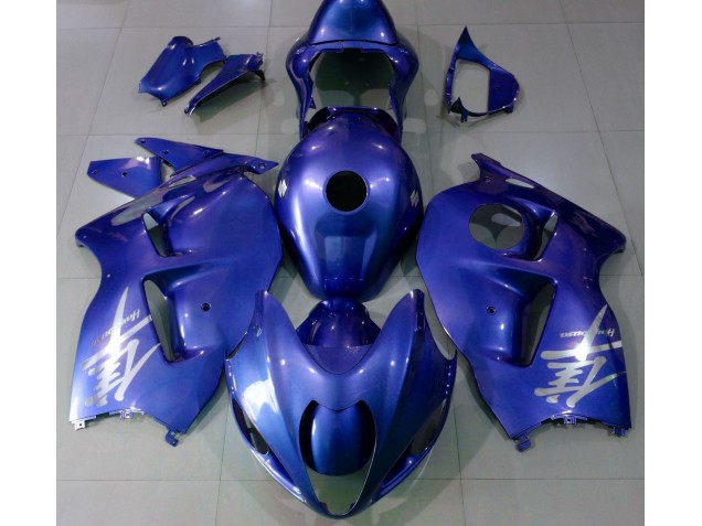 1997-2007 Gloss Blue & Silver Suzuki GSXR 1300 Motorcycle Fairing UK