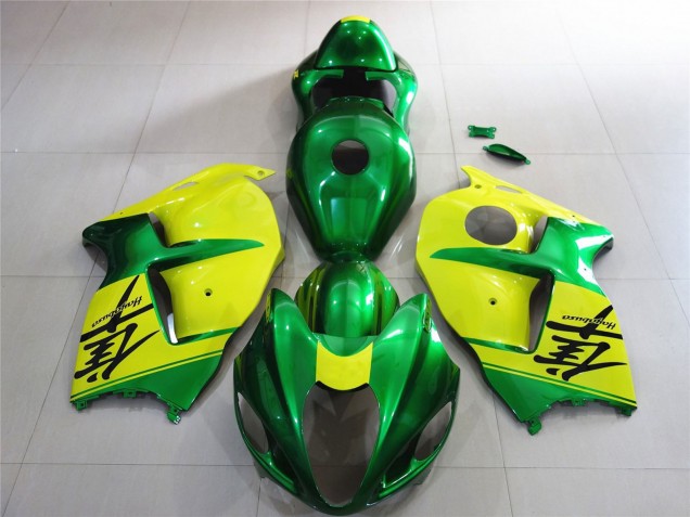 1997-2007 Green and Yellow Suzuki GSXR 1300 Motorcycle Fairing UK 1997-2007 Green and Yellow Suzuki GSXR 1300 Motorcycle Fairing UK
