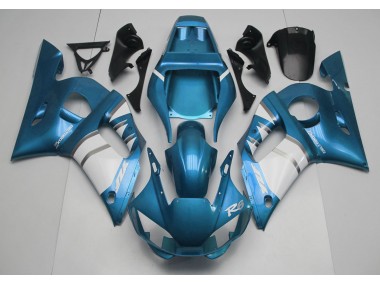 1998-2002 Light Blue & White Yamaha R6 Motorcycle Fairing UK