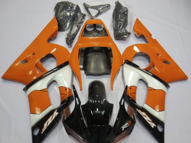 1998-2002 Orange White and Black Yamaha R6 Motorcycle Fairing UK