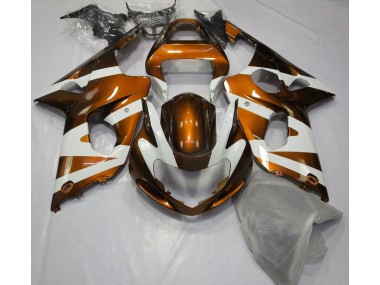 2000-2002 Gloss Orange & White Suzuki GSXR 1000 Motorcycle Fairing UK