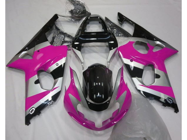 2000-2002 Pink Silver OEM Style Suzuki GSXR 1000 Motorcycle Fairing UK 2000-2002 Pink Silver OEM Style Suzuki GSXR 1000 Motorcycle Fairing UK