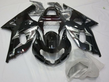 2001-2003 Black Silver Suzuki GSXR 600-750 Motorcycle Fairing UK