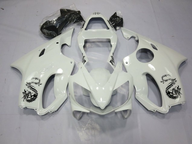 2001-2003 Dragon White Honda CBR600 F4i Motorcycle Fairing UK