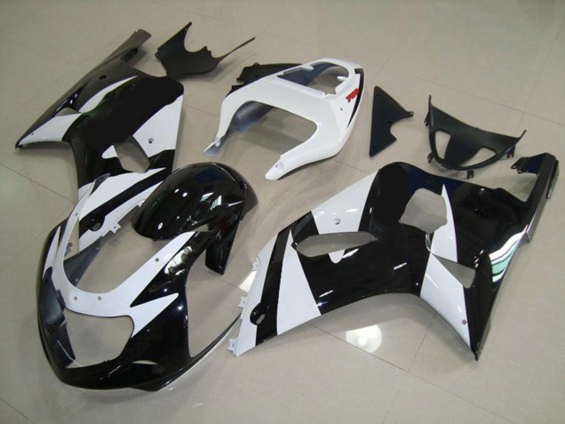 2001-2003 White and Black Suzuki GSXR 600-750 Motorcycle Fairing UK