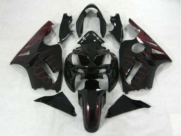 2002-2005 Burgundy Flame Kawasaki ZX12R Motorcycle Fairing UK 2002-2005 Burgundy Flame Kawasaki ZX12R Motorcycle Fairing UK