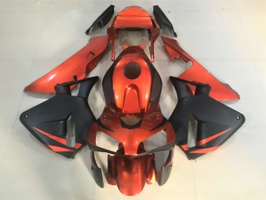 2003-2004 Orange and Matte Black Honda CBR600RR Motorcycle Fairing UK