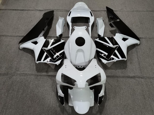 2003-2004 Pearl White and Black Honda CBR600RR Motorcycle Fairing UK