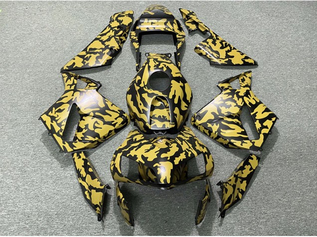 2003-2004 Yellow Camo Honda CBR600RR Motorcycle Fairing UK