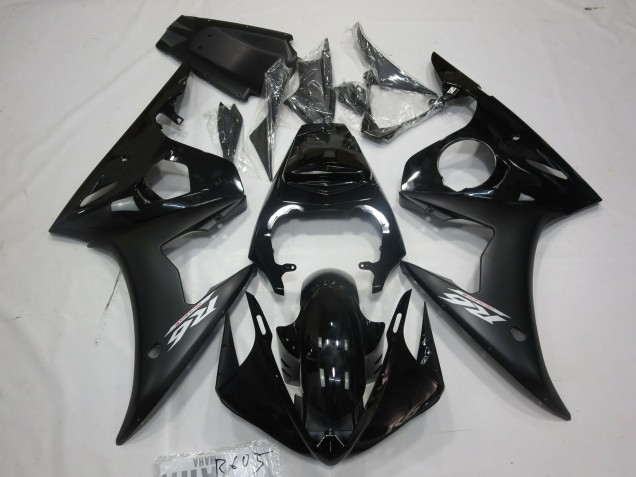 2003-2005 Matte Black White Decal Yamaha R6 Motorcycle Fairing UK