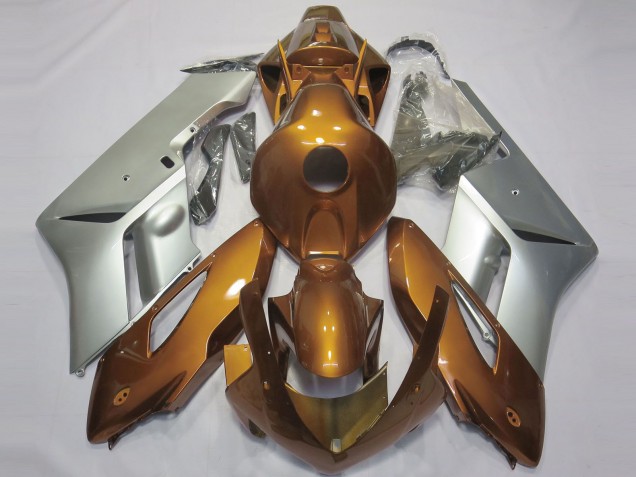 2004-2005 Gloss Orange and Silver Honda CBR1000RR Motorcycle Fairing UK