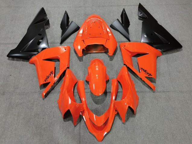 2004-2005 Orange Black Kawasaki ZX10R Motorcycle Fairing UK