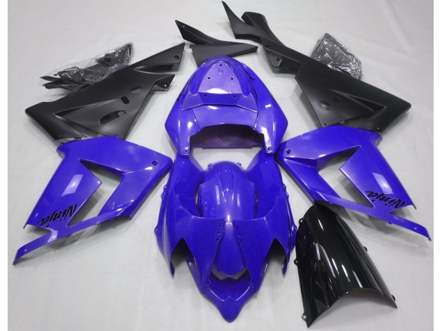 2004-2005 Pearl Blue & Black Kawasaki ZX10R Motorcycle Fairing UK