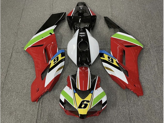 2004-2005 Red 6 Honda CBR1000RR Motorcycle Fairing UK 2004-2005 Red 6 Honda CBR1000RR Motorcycle Fairing UK