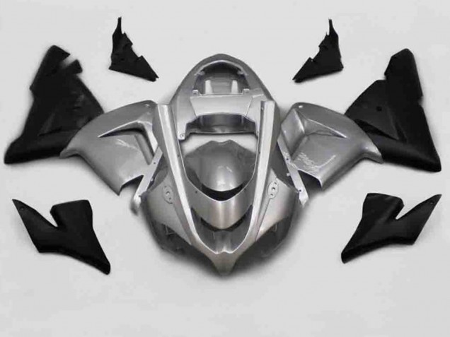 2004-2005 Silver Black Kawasaki ZX10R Motorcycle Fairing UK