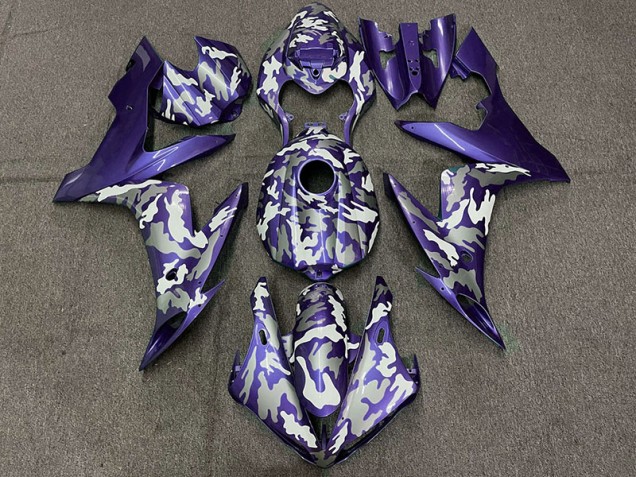 2004-2006 Dark Purple Camo Yamaha R1 Motorcycle Fairing UK 2004-2006 Dark Purple Camo Yamaha R1 Motorcycle Fairing UK