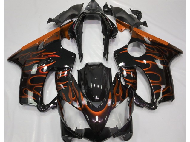 2004-2007 Orange Flame Honda CBR600 F4i Motorcycle Fairing UK
