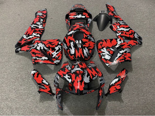 2005-2006 Camo & RED Honda CBR600RR Motorcycle Fairing UK 2005-2006 Camo & RED Honda CBR600RR Motorcycle Fairing UK