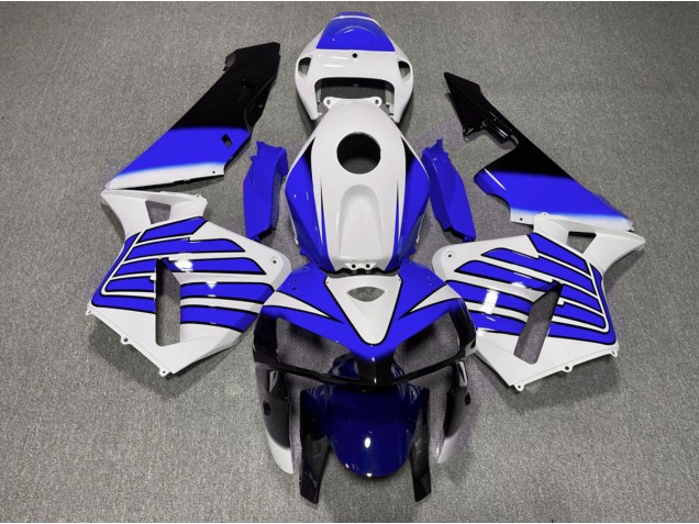 2005-2006 Dark Blue and White Wings Honda CBR600RR Motorcycle Fairing UK