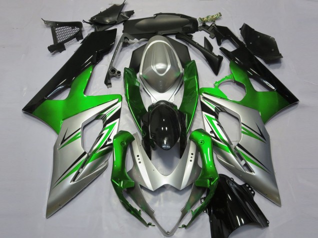2005-2006 Green Silver and Black Suzuki GSXR 1000 Motorcycle Fairing UK 2005-2006 Green Silver and Black Suzuki GSXR 1000 Motorcycle Fairing UK