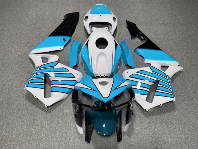 2005-2006 Light Blue and White Wings Honda CBR600RR Motorcycle Fairing UK