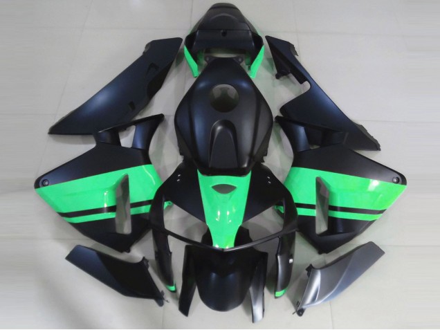 2005-2006 Matte Black & Special Green Honda CBR600RR Motorcycle Fairing UK