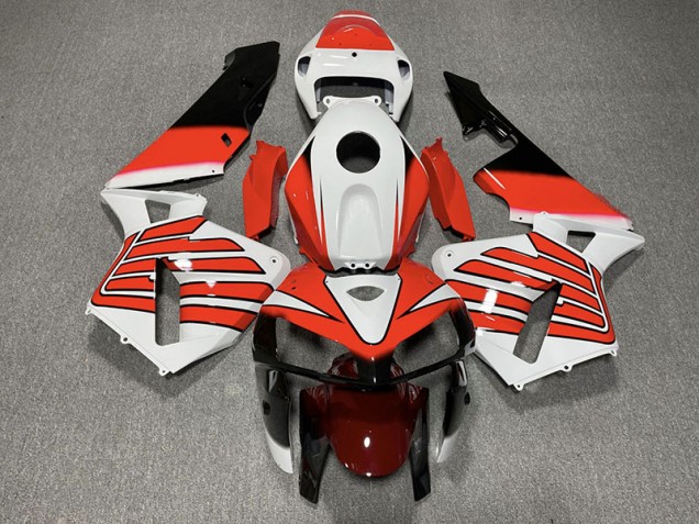 2005-2006 Red and White Wings Honda CBR600RR Motorcycle Fairing UK