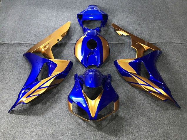 2006-2007 Blue and Gold Honda CBR1000RR Motorcycle Fairing UK 2006-2007 Blue and Gold Honda CBR1000RR Motorcycle Fairing UK