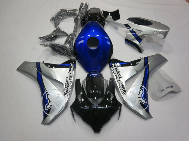 2006-2007 Blue and Silver TBR Honda CBR1000RR Motorcycle Fairing UK