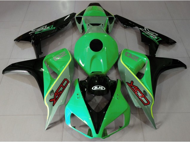 2006-2007 Gloss Green and Black CBR Style Honda CBR1000RR Motorcycle Fairing UK