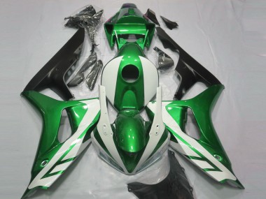 2006-2007 Gloss White and Green Honda CBR1000RR Motorcycle Fairing UK