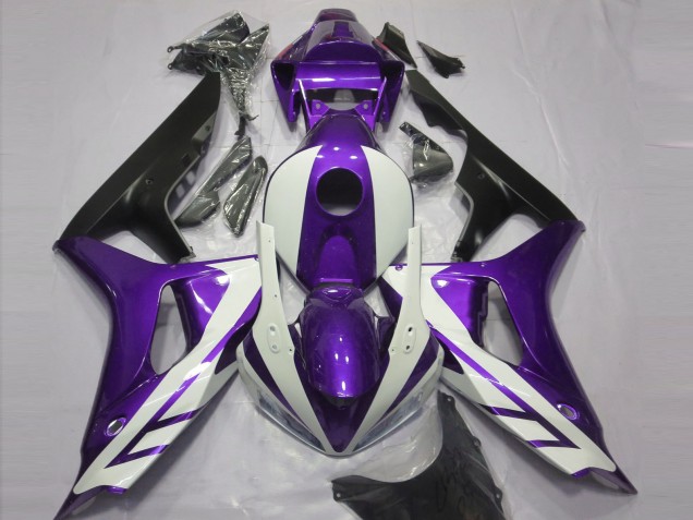 2006-2007 Gloss White and Purple Honda CBR1000RR Motorcycle Fairing UK
