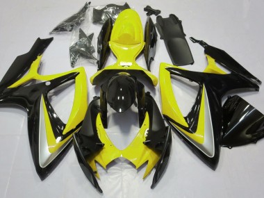 2006-2007 Gloss Yellow Debadged Suzuki GSXR 600-750 Motorcycle Fairing UK