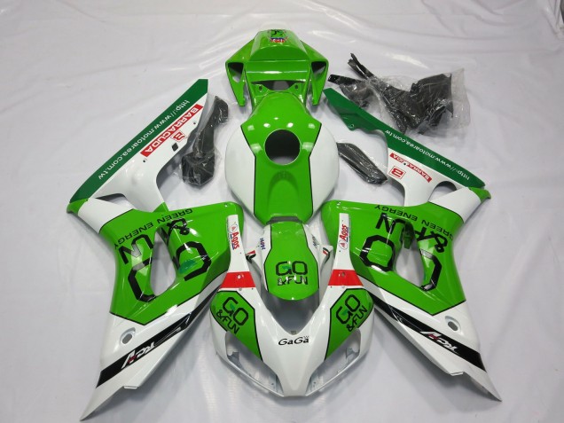 2006-2007 Green and White Honda CBR1000RR Motorcycle Fairing UK 2006-2007 Green and White Honda CBR1000RR Motorcycle Fairing UK