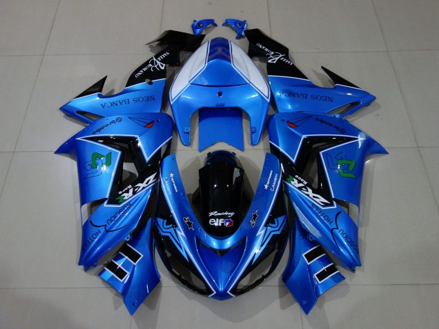 2006-2007 Liquid Blue & Kawasaki ZX10R Motorcycle Fairing UK 2006-2007 Liquid Blue & Kawasaki ZX10R Motorcycle Fairing UK