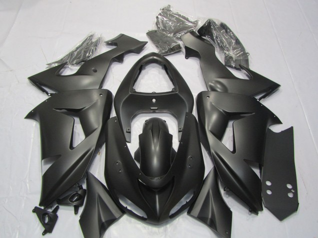 2006-2007 Matte Black Kawasaki ZX10R Motorcycle Fairing UK 2006-2007 Matte Black Kawasaki ZX10R Motorcycle Fairing UK