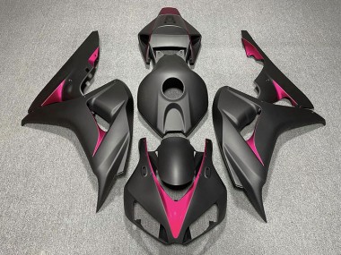 2006-2007 Matte Black and Pink Honda CBR1000RR Motorcycle Fairing UK