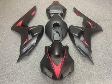 2006-2007 Matte Black and Red Honda CBR1000RR Motorcycle Fairing UK