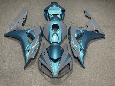 2006-2007 Nardo Grey and Light Blue Honda CBR1000RR Motorcycle Fairing UK