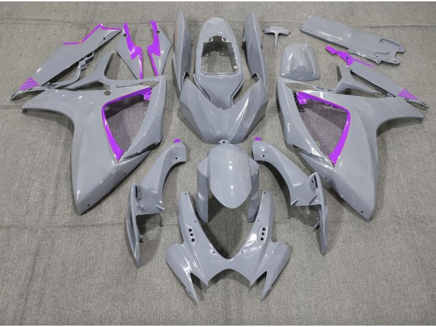 2006-2007 Nardo and Purple Trim Suzuki GSXR 600-750 Motorcycle Fairing UK 2006-2007 Nardo and Purple Trim Suzuki GSXR 600-750 Motorcycle Fairing UK