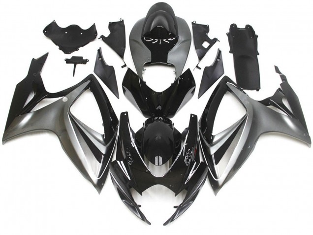 2006-2007 Silver and Black Special OEM Style Suzuki GSXR 600-750 Motorcycle Fairing UK