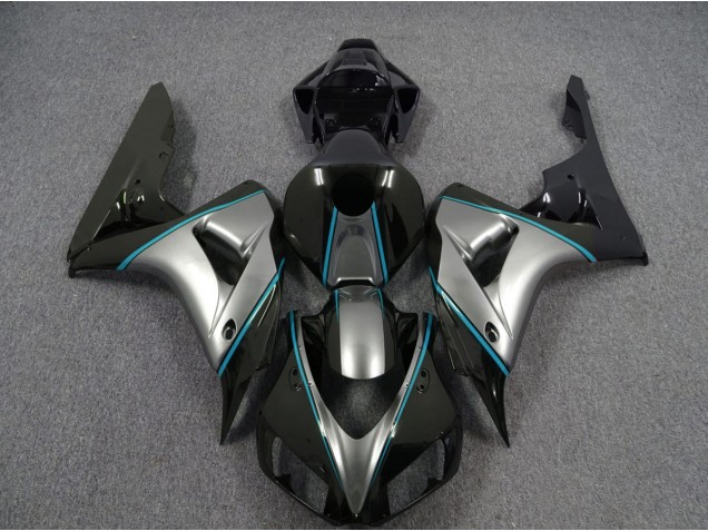 2006-2007 Silver with Blue Pin Stripe Honda CBR1000RR Motorcycle Fairing UK