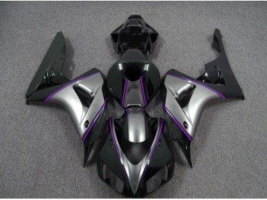 2006-2007 Silver with Dark Purple Pin Stripe Honda CBR1000RR Motorcycle Fairing UK