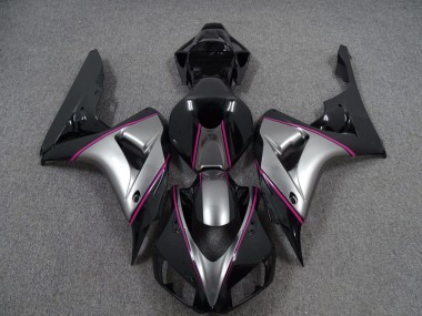 2006-2007 Silver with Pink Pin Stripe Honda CBR1000RR Motorcycle Fairing UK
