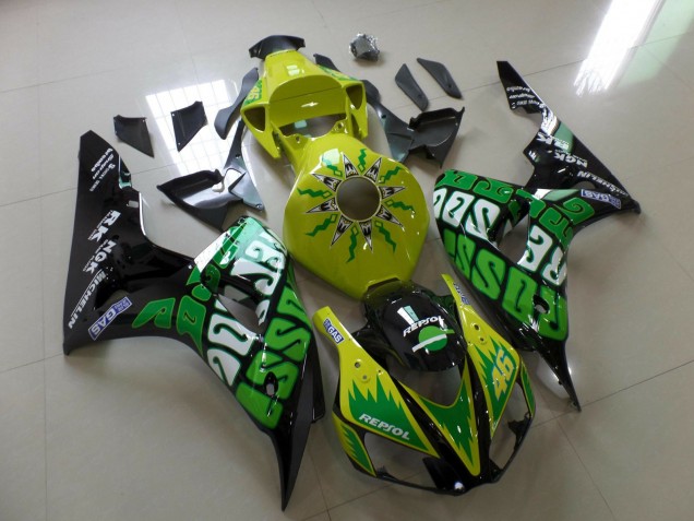 2006-2007 Yellow Rossi Honda CBR1000RR Motorcycle Fairing UK 2006-2007 Yellow Rossi Honda CBR1000RR Motorcycle Fairing UK