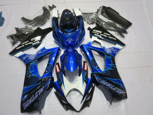 2007-2008 Blue and Black Corona Suzuki GSXR 1000 Motorcycle Fairing UK 2007-2008 Blue and Black Corona Suzuki GSXR 1000 Motorcycle Fairing UK