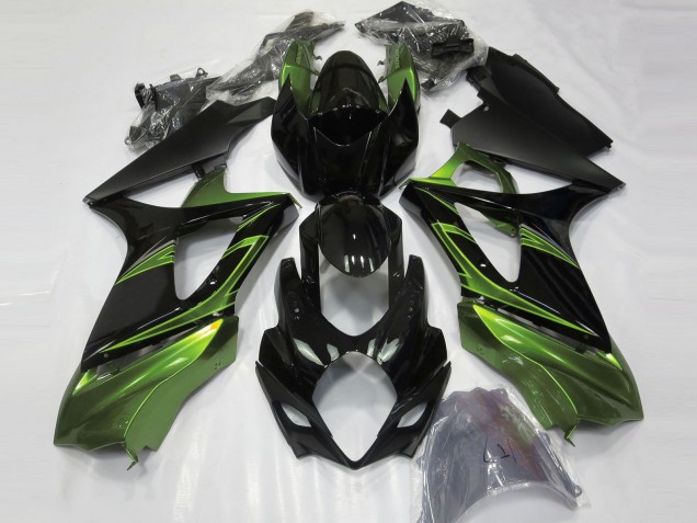 2007-2008 Electric Green and Gloss Black Suzuki GSXR 1000 Motorcycle Fairing UK