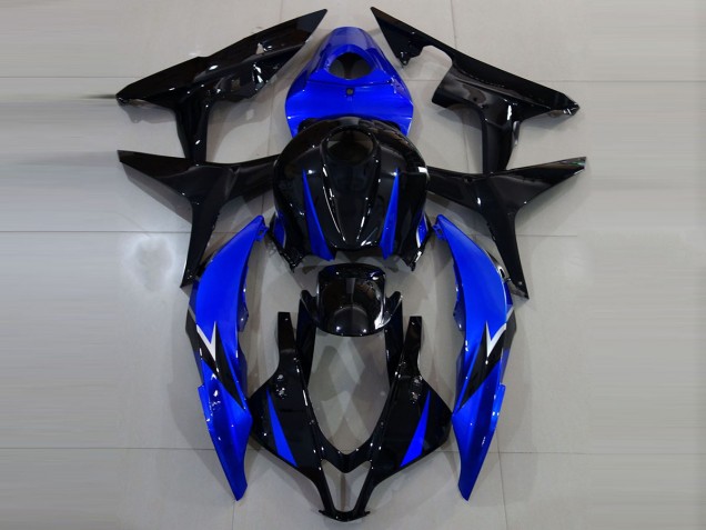 2007-2008 Gloss Black and Blue Honda CBR600RR Motorcycle Fairing UK 2007-2008 Gloss Black and Blue Honda CBR600RR Motorcycle Fairing UK
